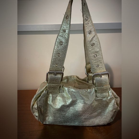 Rampage Crushed gold with silver hardware bag - Picture 3 of 5